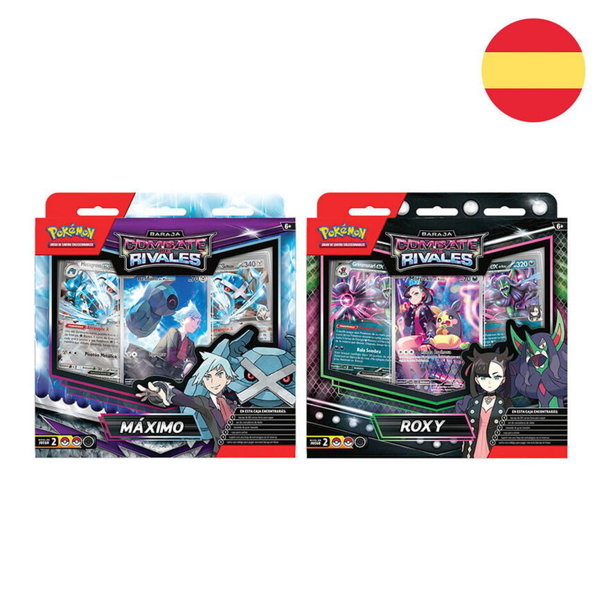 Baraja juego cartas coleccionables Combate de Rivales Pokemon español surtido