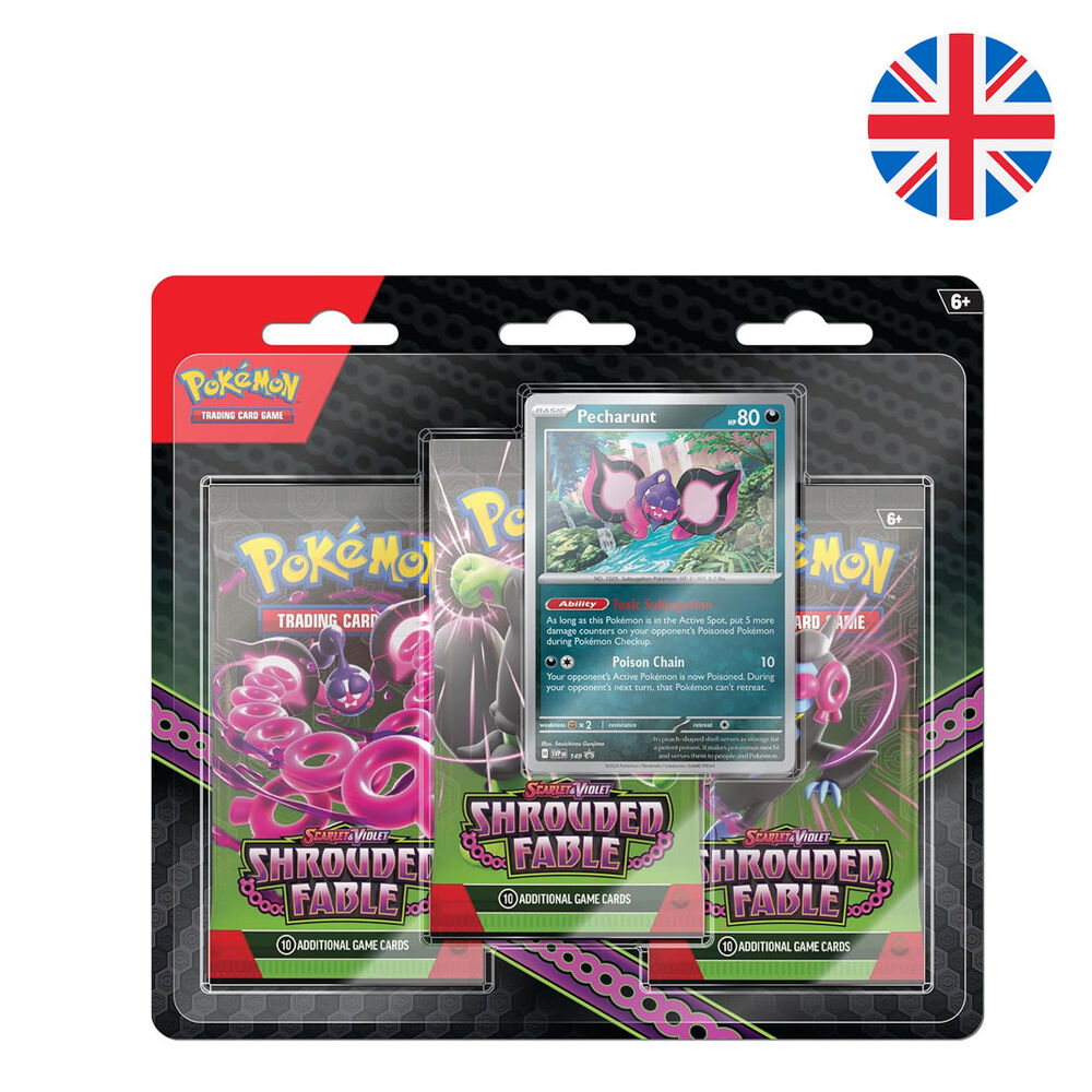 Blister juego cartas coleccionables Shrouded Fable Pokemon ingles