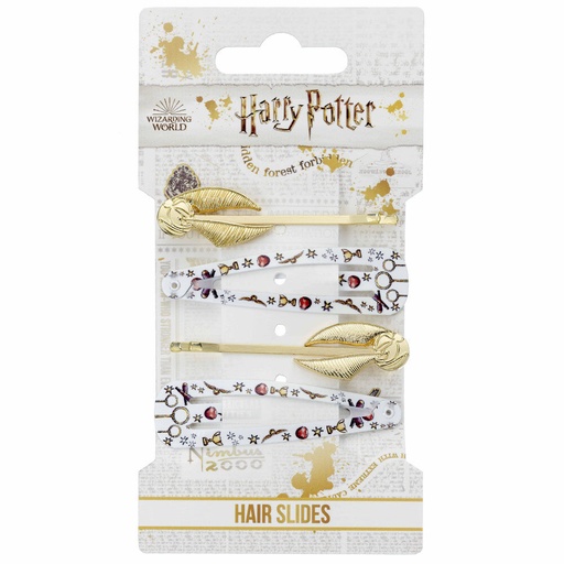 [5055583440960] Blister 4 Horquillas de pelo Snitch Dorada Harry Potter