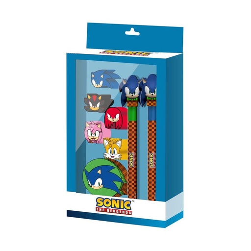 [8445118079937] Blister papeleria Sonic the Hedgehog