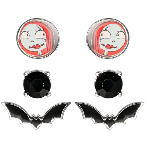 [887746778444] Set 3 Pares de pendientes Pesadilla Antes de Navidad Disney