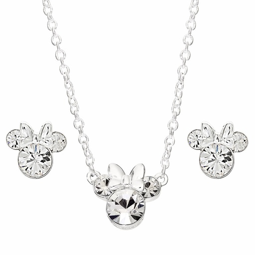 [887746781321] Set Colgante + pendientes Minnie Disney plata