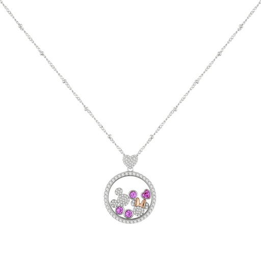 [887746977687] Colgante Mickey & Minnie Disney plata
