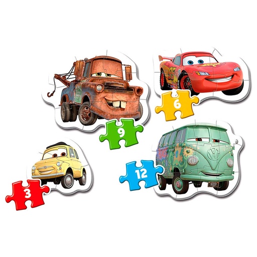 [8005125208043] Puzzle My First Puzzle Cars Disney 3-6-9-12pzs
