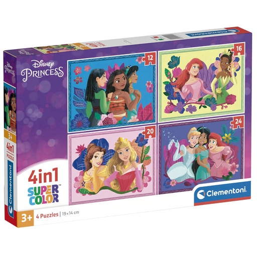 [8005125215171] Puzzle Princesas Disney 12-16-20-24pzs