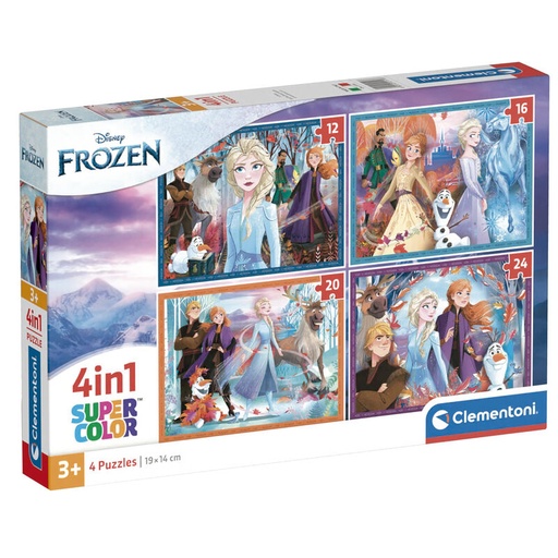 [8005125215188] Puzzle Frozen Disney 12-16-20-24pzs