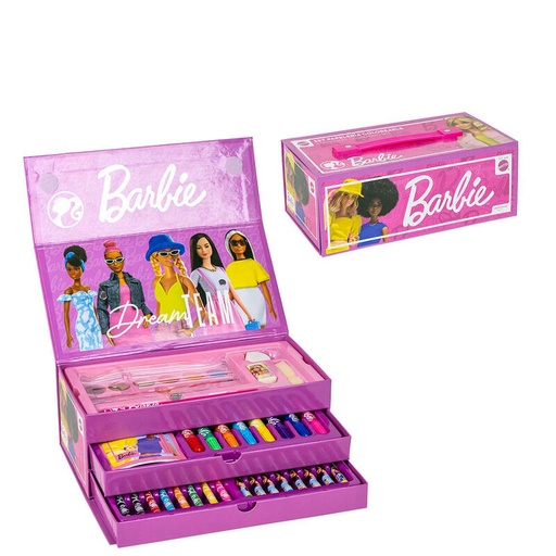 [8445484396027] Maletin papeleria coloreable Barbie