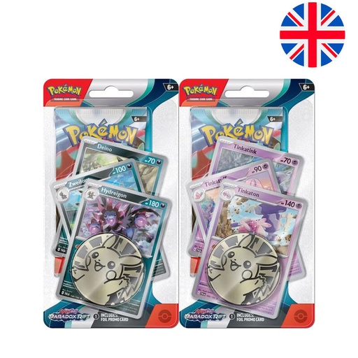 [0820650854118] Blister juego cartas coleccionables Paradox Rift Scarlet & Violet Pokemon ingles surtido