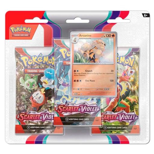 [820650853289] Blister juego cartas coleccionables Escarlata y Purpura Pokemon ingles surtido