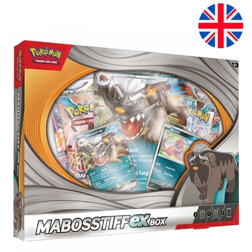 [820650855894] Blister juego cartas coleccionables Mabosstiff Pokemon ingles