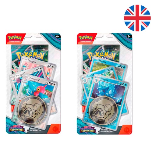 [820650857942] Blister juego cartas coleccionables Masquerade Twilight Scarlet & Violet Pokemon ingles surtido