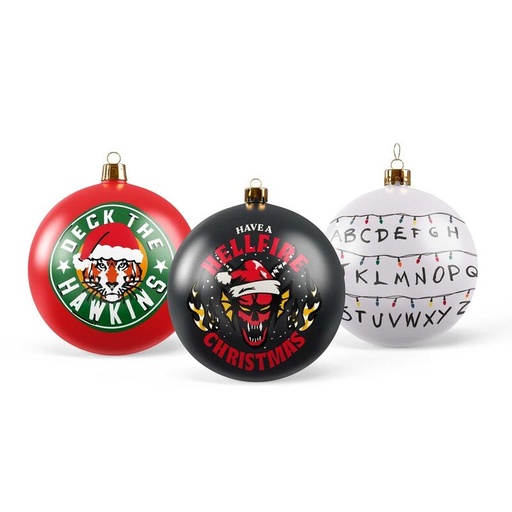 [8435497294014] Set 3 Adornos Navidad Stranger things