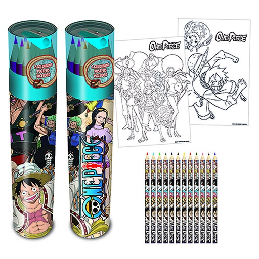 [5051265735041] Set tubo de lapices colores One Piece