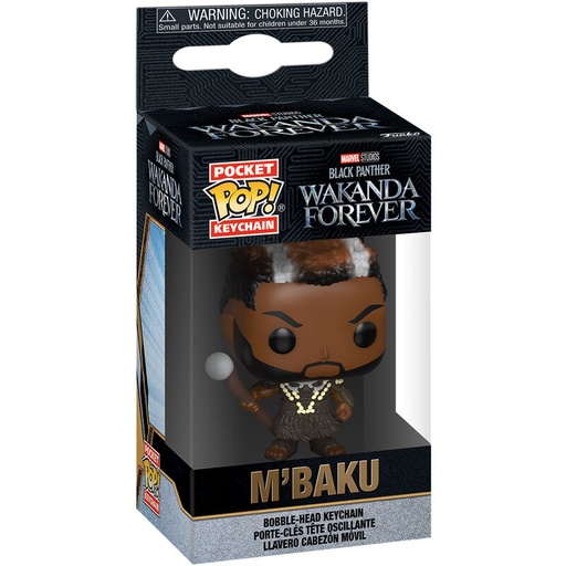 [889698639361] Llavero Pocket POP Marvel Black Panther Wakanda Forever M Baku