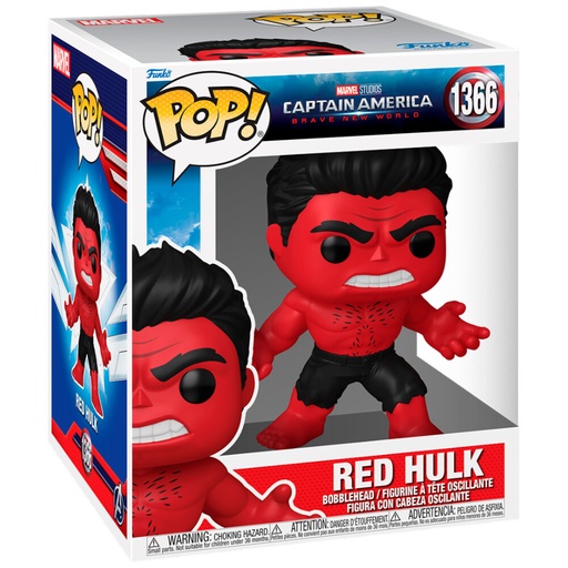[889698759946] Figura POP Super Marvel Capitan America Brave New World Red Hulk
