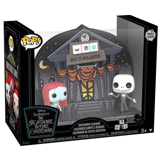 [889698799126] Figura POP Disney Pesadilla Antes de Navidad  Dual-Sided Countdown Calendar