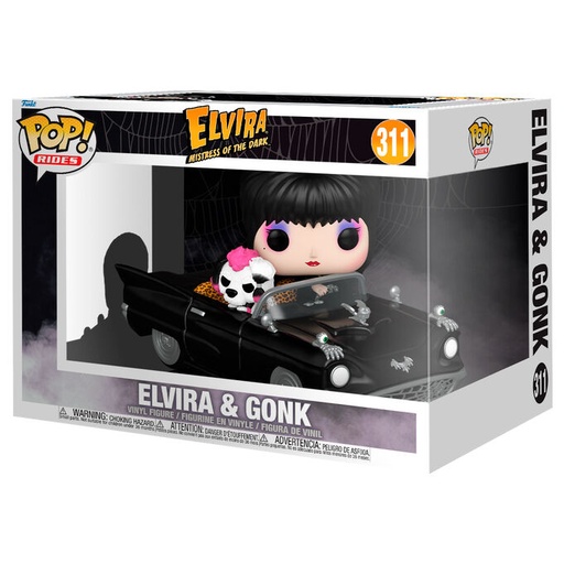 [889698806930] Figura POP Rides Deluxe Elvira Mistress of the Dark Elvira & Gonk