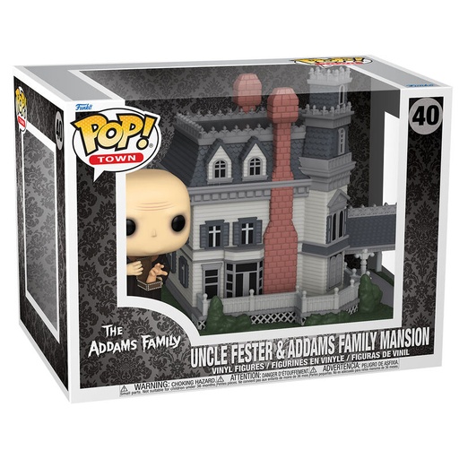 [889698812085] Figura POP Town The Addams Family Uncle Fester & Addams Family Mansion