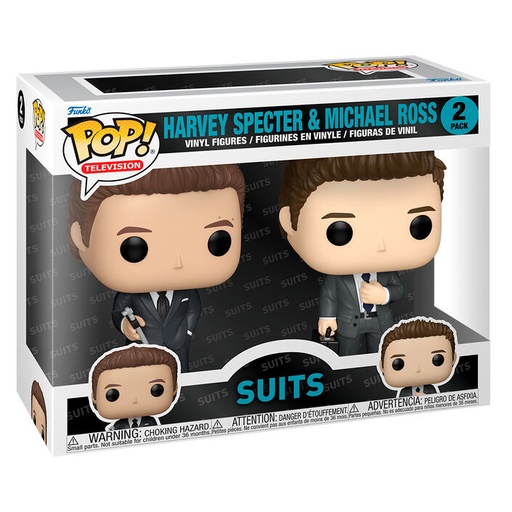 [889698839686] Blister 2 figuras POP Suits Harvey Specter &#38; Michael Ross