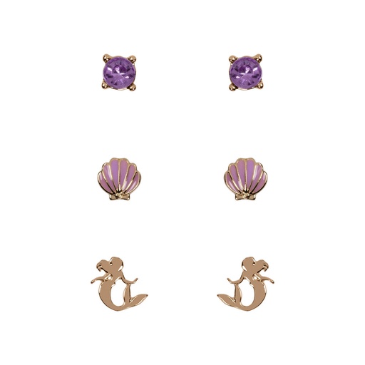 [887746822734] Set 3 Pares de pendientes La Sirenita Disney