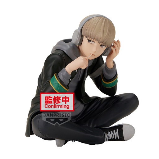 [4983164294200] Figura Sakura Haruka Sitting Wind Breaker 9cm