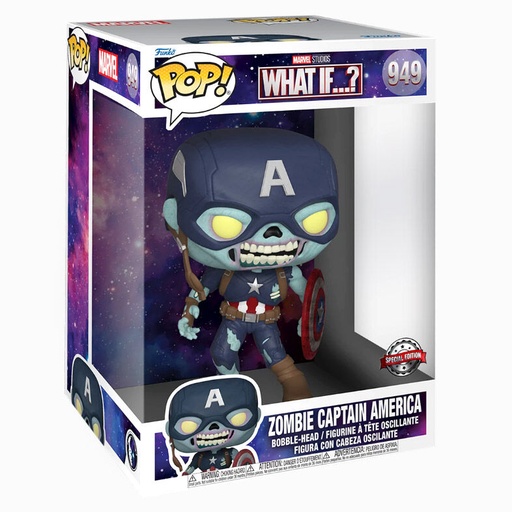 [889698584494] Figura POP Marvel What If Zombie Captain America Exclusive 25cm