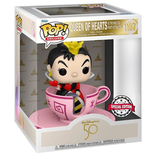 [889698589635] Figura POP Walt Disney World 50th Queen of Hearts at mad tea party Exclusive