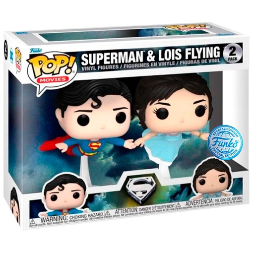 [889698601627] Blister 2 figuras POP DC Comics Superman & Lois Flying Exclusive