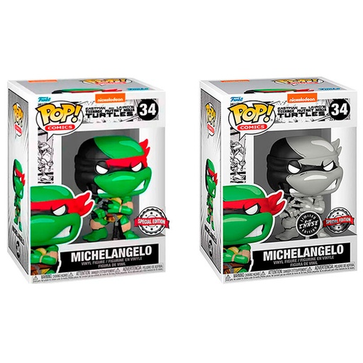 [889698606530 C6] Figura POP Tortugas Ninja Michelangelo Exclusive 
