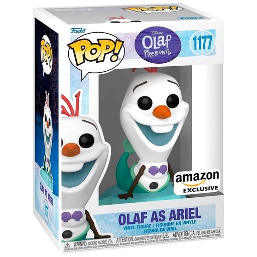 [889698618212] Figura POP Disney Olaf Present - Olaf as Ariel Exclusive