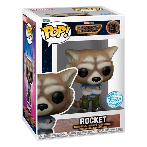 [889698675147] Figura POP Marvel Guardianes de la Galaxia Rocket Exclusive