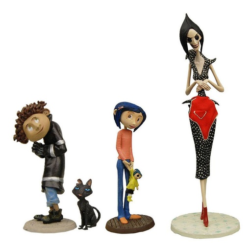 [634482495674] Blister 4 figuras Coraline 3-14cm