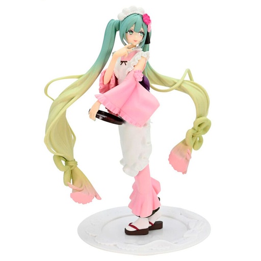 [4582655073234] Figura Matcha Green Tea Parfait Cherry Blossom Hatsune Miku 20cm