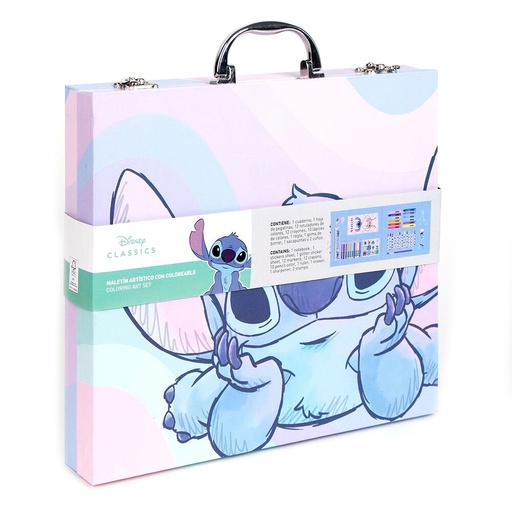[8445484401042] Maletin papeleria coloreable Stitch Disney
