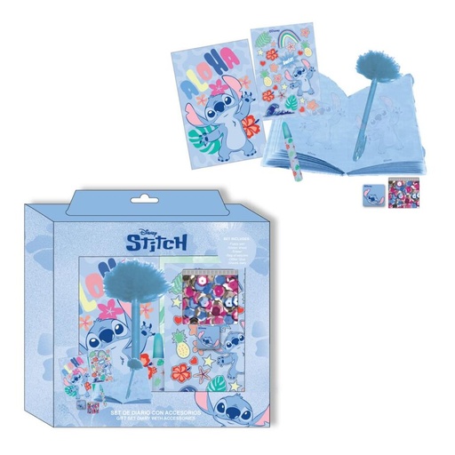 [8445484512533] Set Diario Stitch Disney