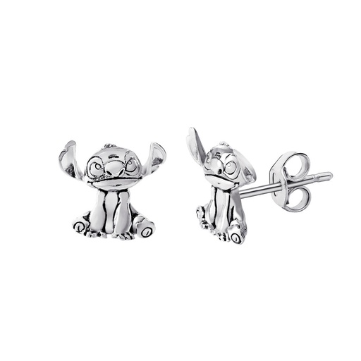 [887746857187] Pendientes Stitch Disney plata