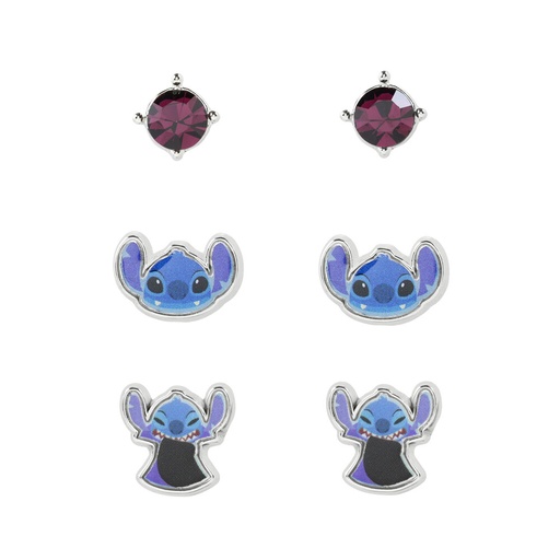 [887746892607] Set 3 Pares de pendientes Stitch Disney
