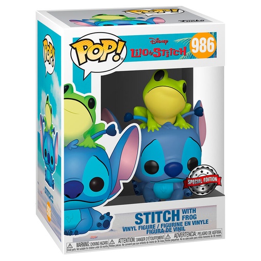 [889698517959] Figura POP Disney Lilo & Stitch - Stitch with Frog Exclusive