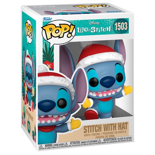 [889698800372] Figura POP Disney Stitch with Santa Hat