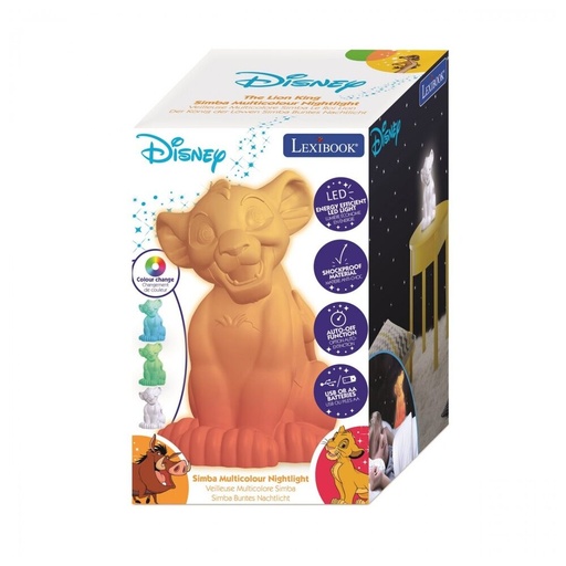 [3380743077345] Lampara 3D Simba El Rey Leon Disney