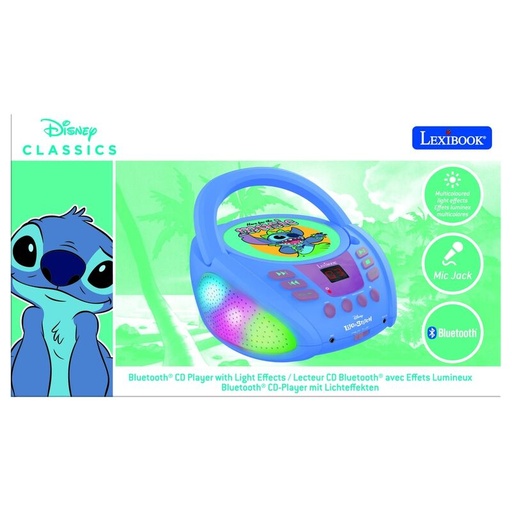 [3380743105277] Reproductor de CD Stitch Disney