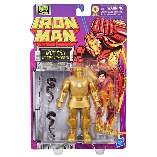 [5010996206657] Figura Iron Man Model 01-Gold Iron Man Marvel 15cm
