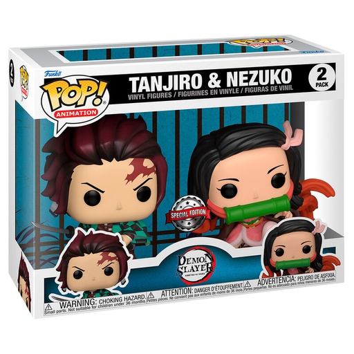 [889698627108] Blister 2 figuras POP Demon Slayer Kimetsu no Yaiba Tanjiro & Nezuko Exclusive