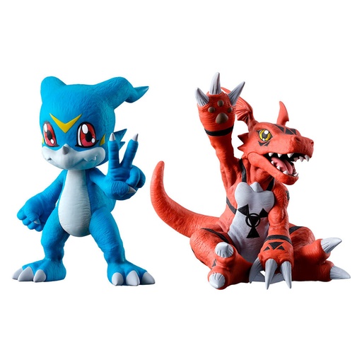 [4573102670038] Figuras Ichibansho Veemon & Guilmon Two Forces That Radite Light Digimon 5cm