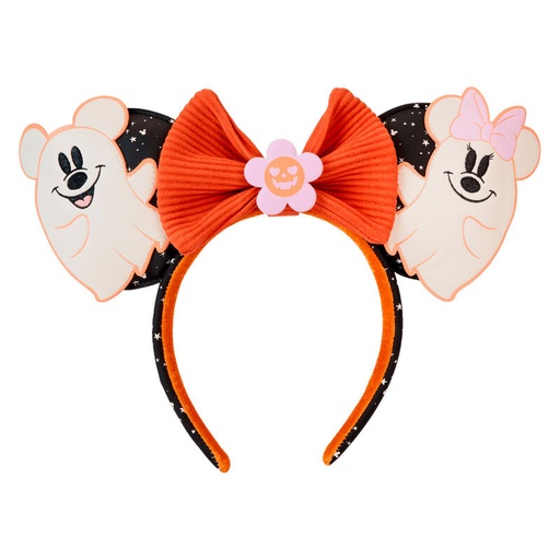 [671803520509] Diadema orejas Floral Ghost Mickey &#38; Minnie Disney Loungefly