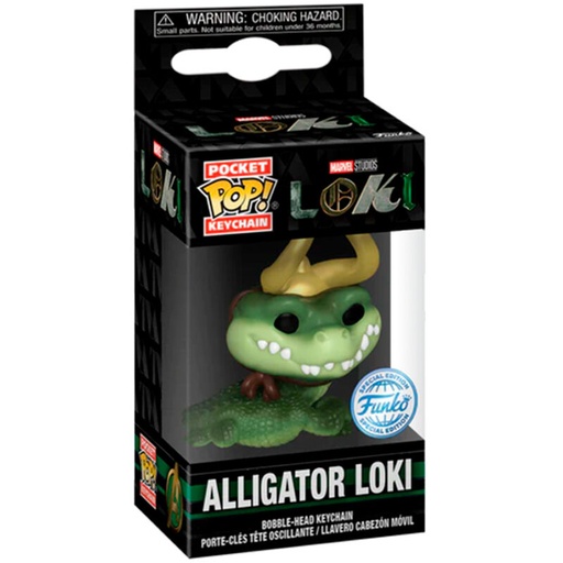[889698740272] Llavero Pocket POP Marvel Loki Alligator Loki
