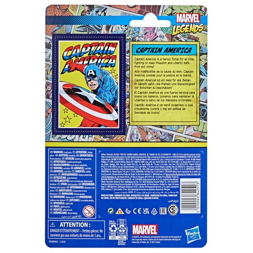[5010993842513] Figura Retro Capitan America Marvel 9,5cm