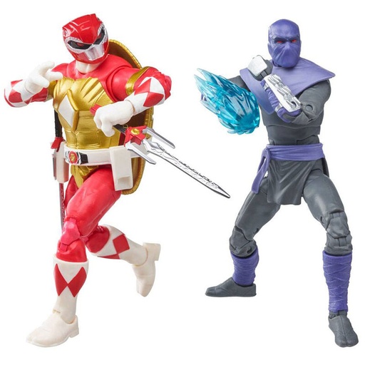 [5010993861651] Blister figuras Raphael + Foot Soldier Tommy Tortugas Ninja Power Rangers 15cm