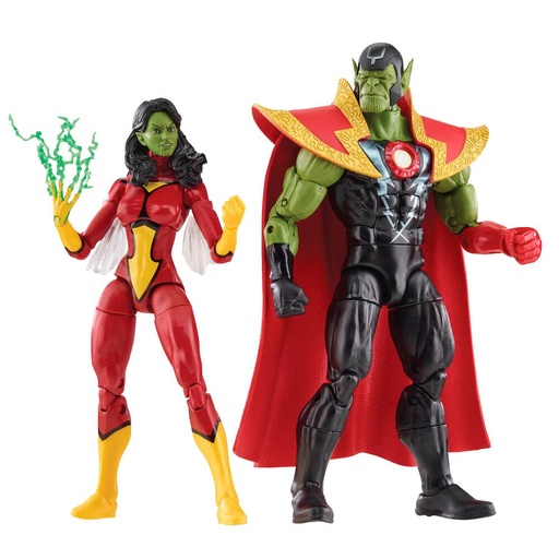 [5010996142535] Figuras Skrull Queen & Super Skrull Beyond Earth Mightiest Los Vengadores Avengers Marvel 15cm