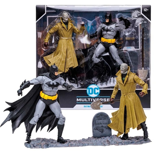 [787926154580] Blister 2 figuras Batman VS Hus Muliverse DC Comics 17cm